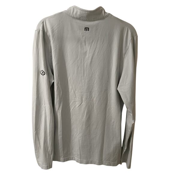 Travis Mathew Blue Blanket Men's Quarter Zip Gold Pullover, size M - Picture 8 of 8